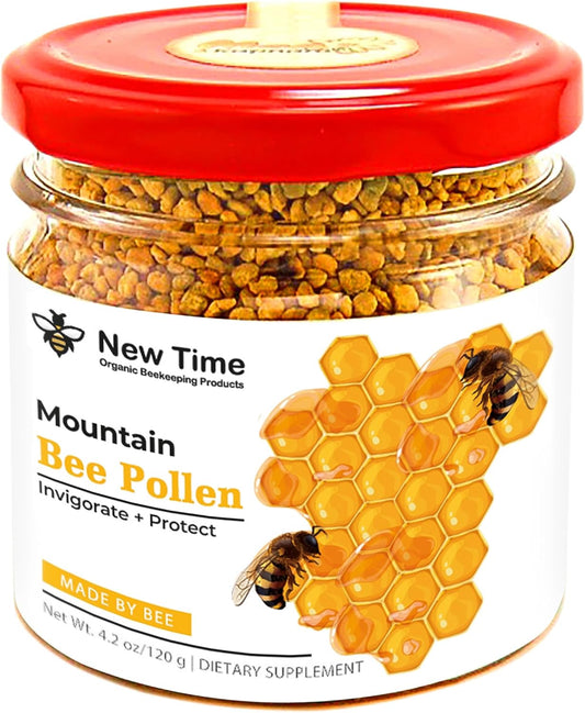 Bee Pollen Granules for Women's - Organic Dietary Supplement - Morning Energy Boost (120g) – Image 1