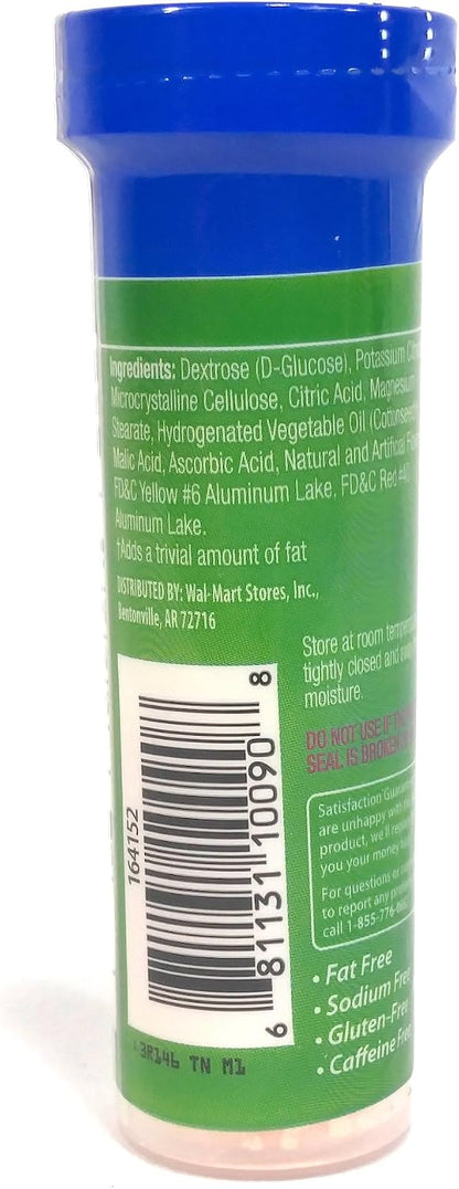 ReliOn Glucose Tropical Fruit Tablets, On-The-Go Tube, 10 Tablets