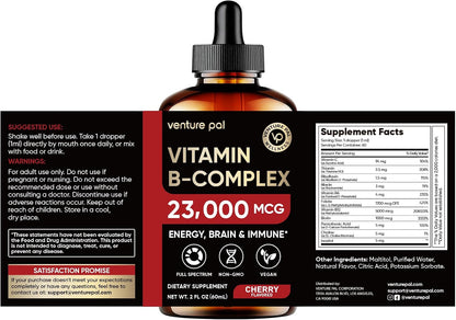Venture Pal Vitamin B Complex Liquid Drops – – Vitamin C – offers immune support and antioxidant benefits. – Image 9