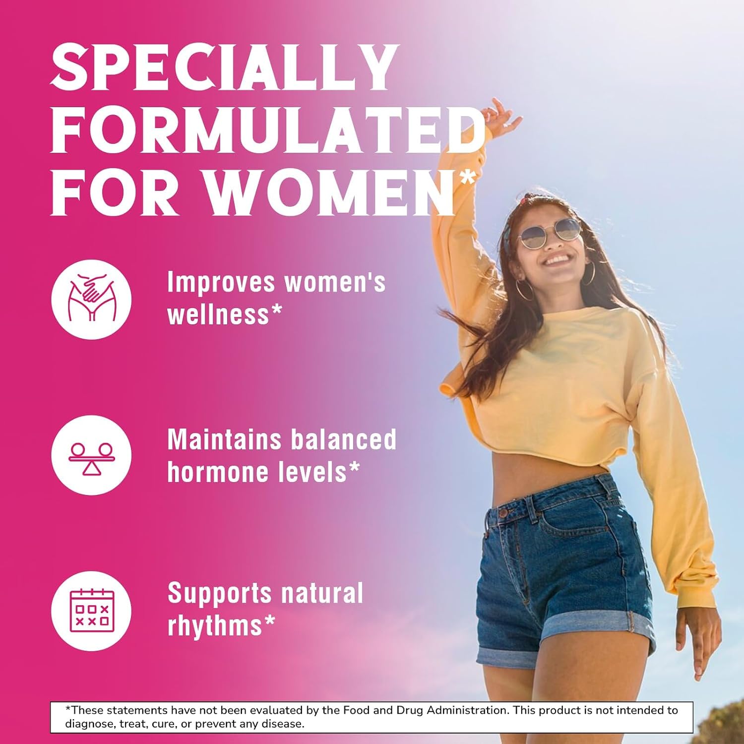 Vitalibre Inositol Supplement - Myo-Inositol & D-Chiro Inositol 40:1 Ratio for Women's's Hormonal Balance, 120 Vegan Capsules - görsel 5