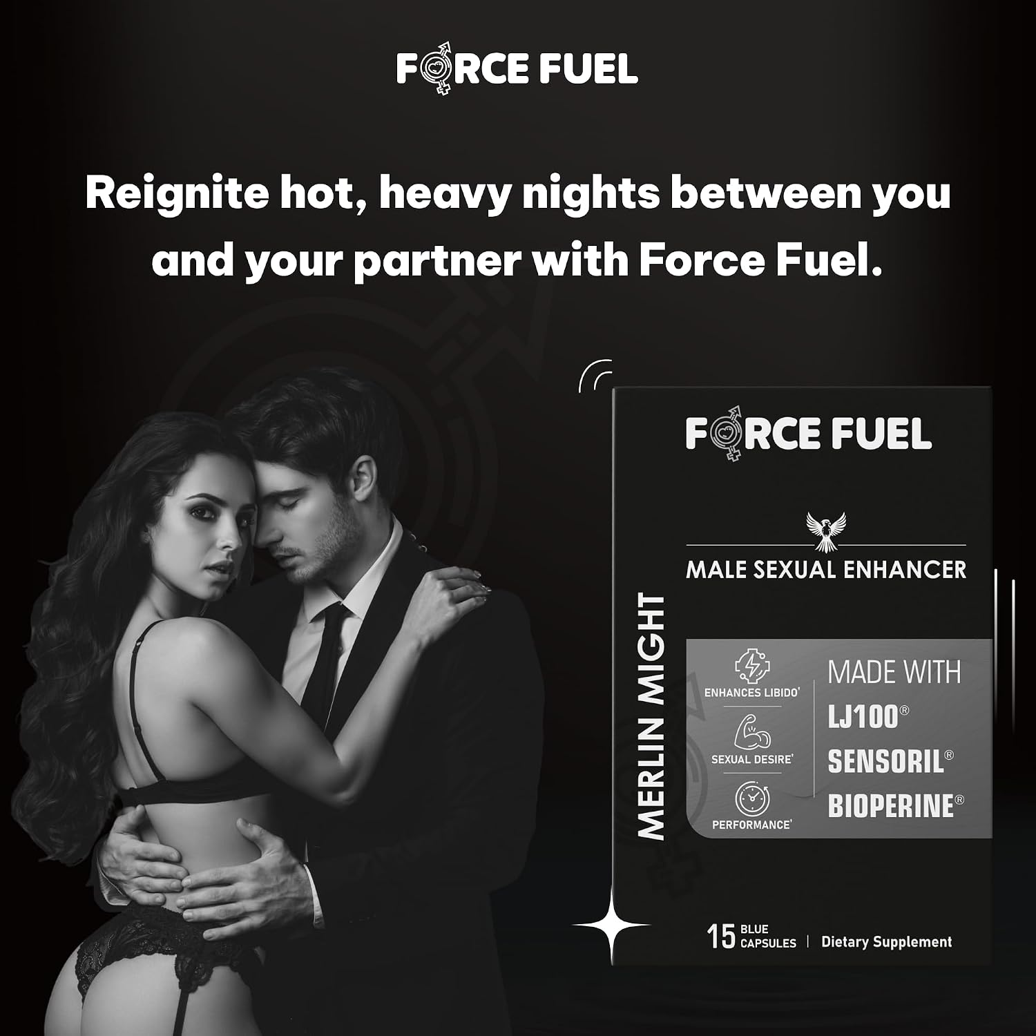 Merlin Might – Male Sex Pills for Better Stamina & Sensitivity – 15 Capsules - görsel 8