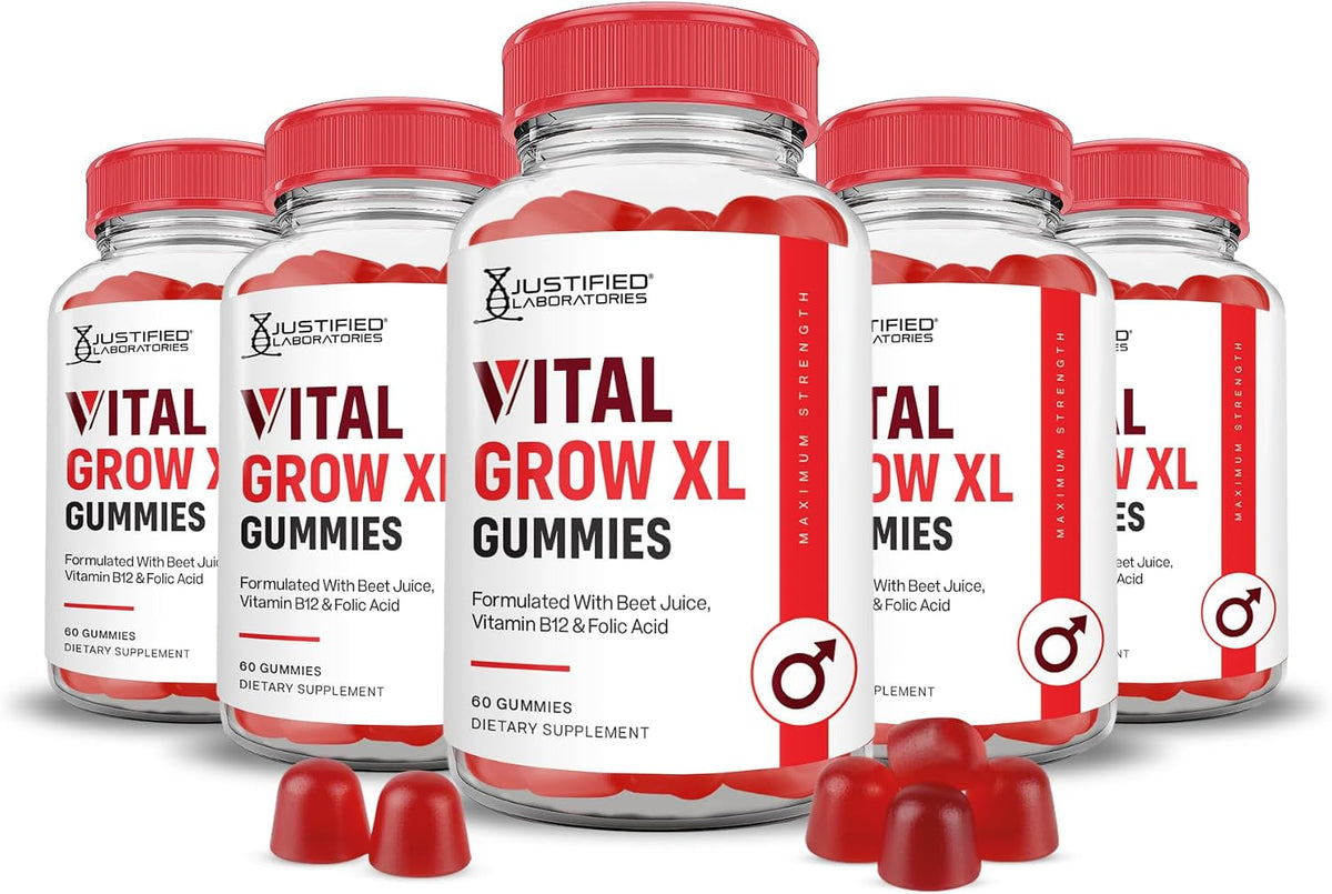 Justified Laboratories Vital Grow XL Gummies – Want to add apple cider vinegar to your diet without the strong – Image 1