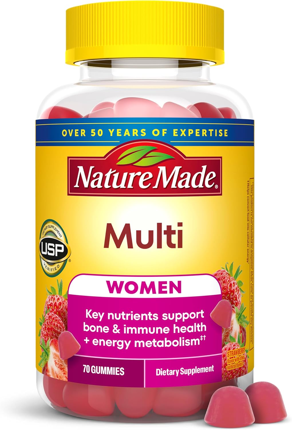 Nature Made Women's Multivitamin Gummies, 70 Gummies - görsel 1