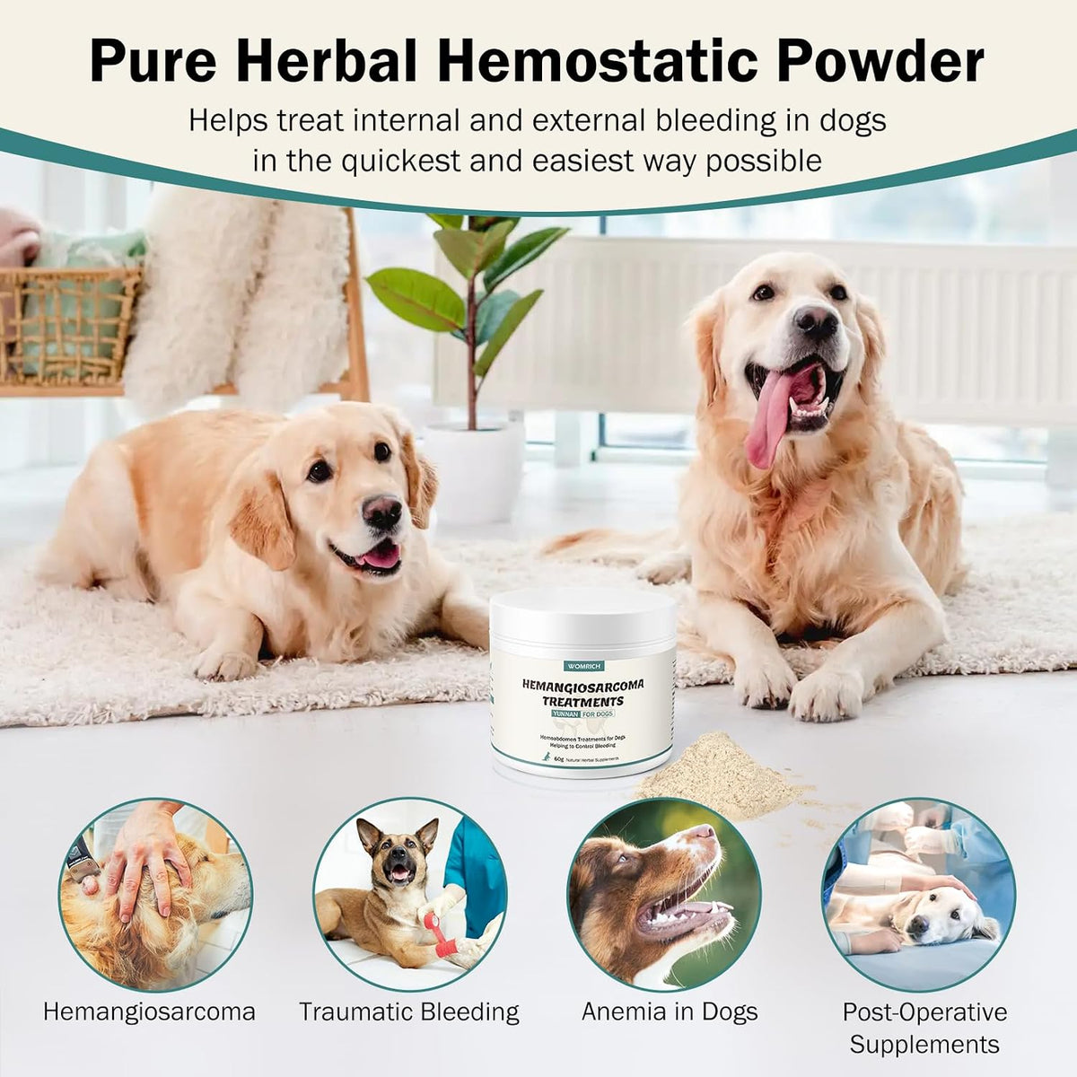 Quick Stop Bleeding for Dogs - Natural – Rapid Clotting Support: Helps manage urgent bleeding situations such as – Image 3