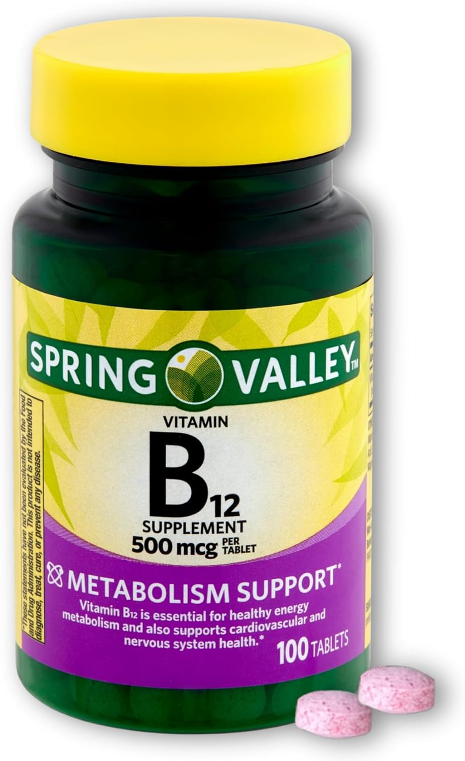 Fusion Shop Store B12 500mcg - 100 Tablets - görsel 7