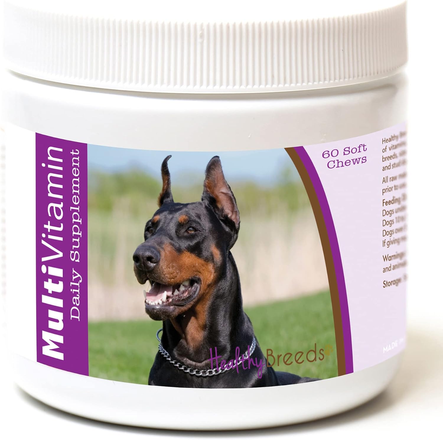 Healthy Breeds Doberman Pinscher Multivitamin Soft Chews, 60 Count - görsel 1