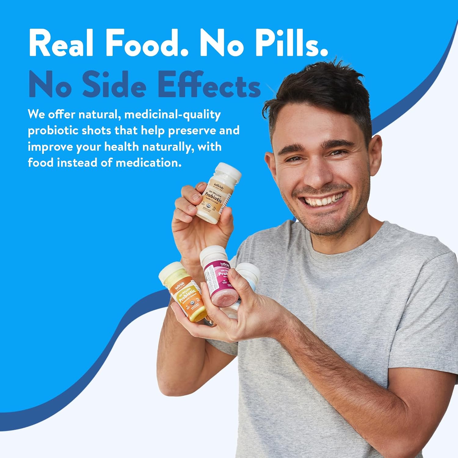 KefirLab Probiotics 100 Trillion CFU - 36 Strains - Vegan & Organic - Vanilla (16-Pack) - görsel 5