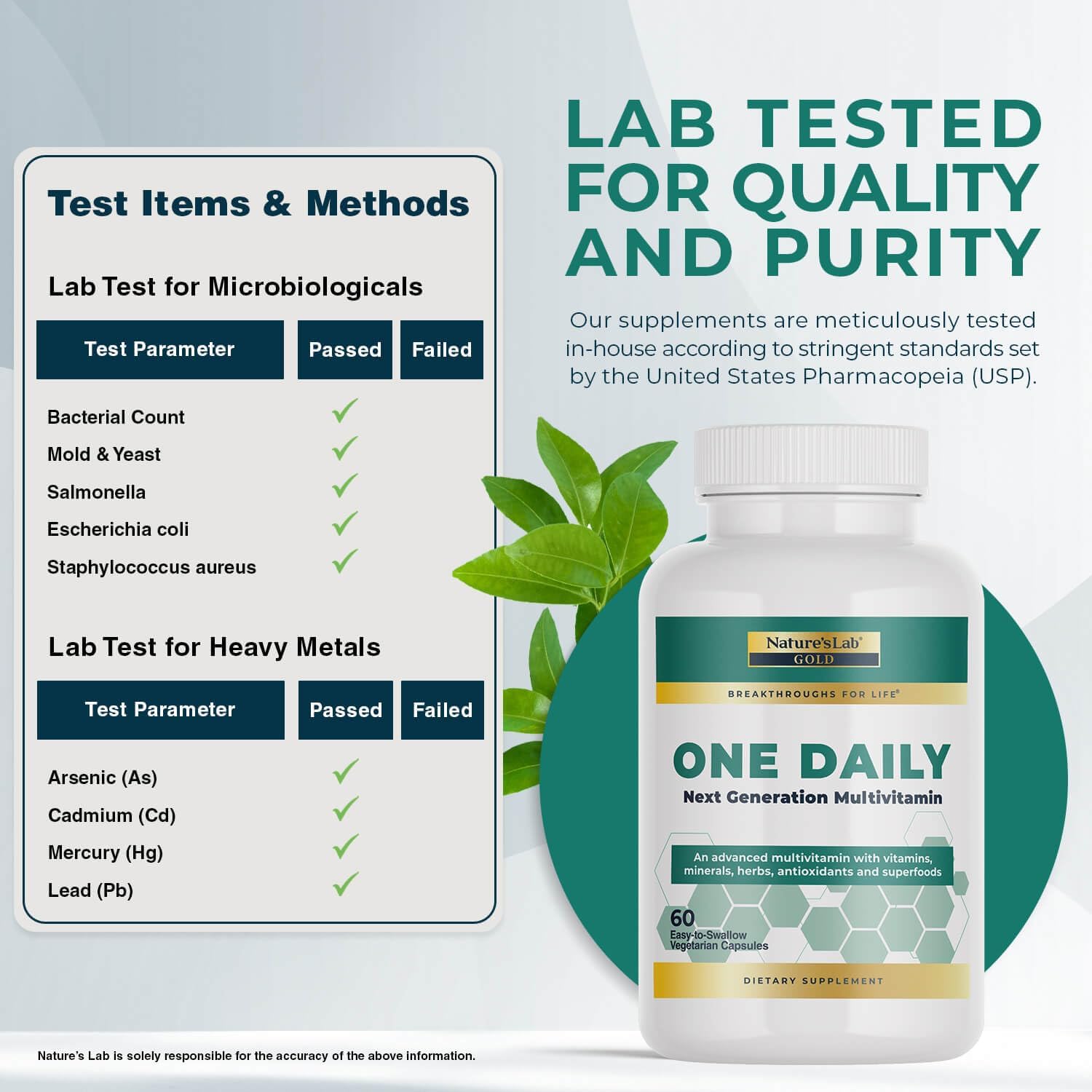 Nature's Lab One Daily Multivitamin Capsules - görsel 6