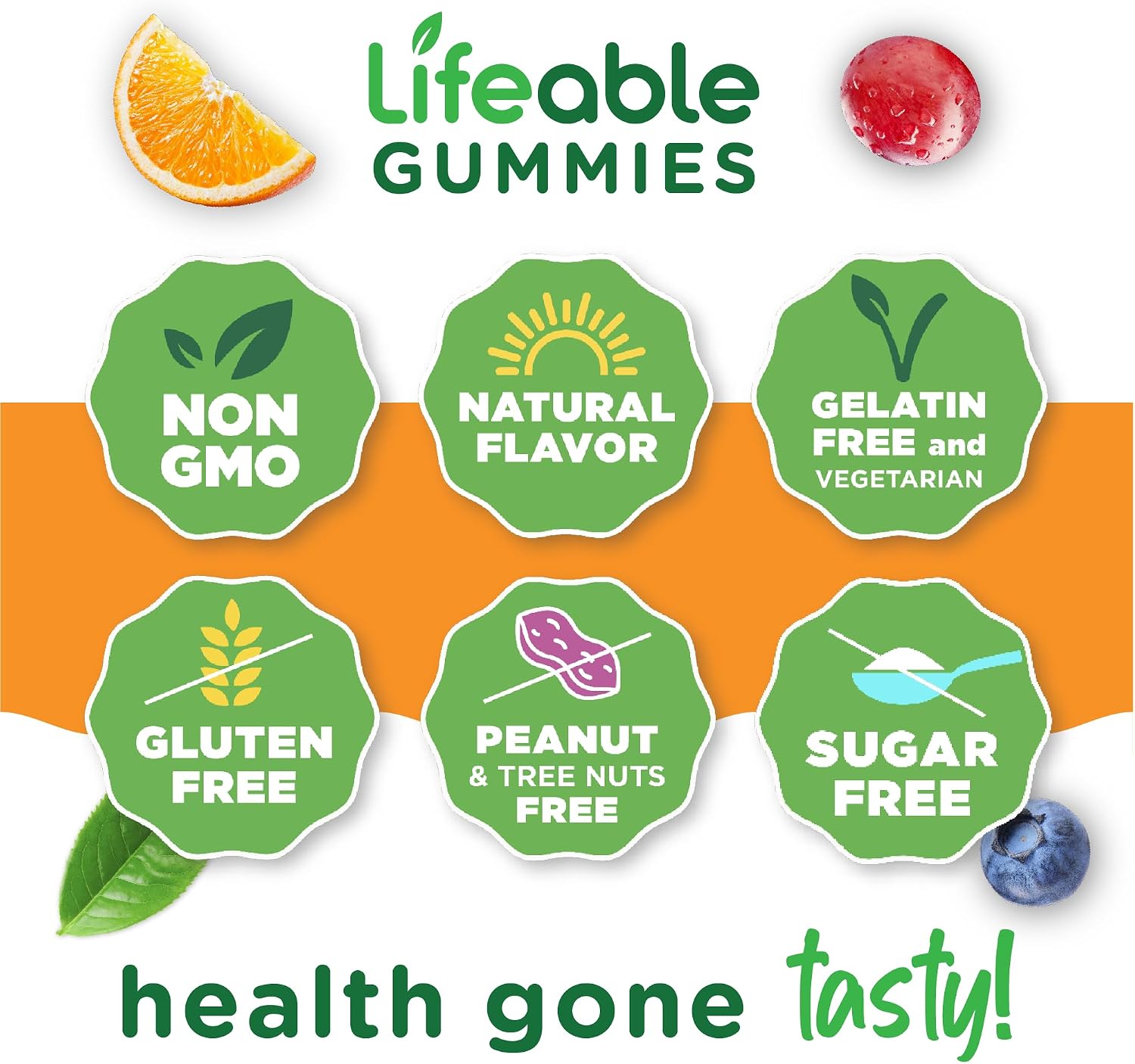 Lifeable Sugar Free Vitamin D 5000 IU - Strawberry Flavour Gummies for Immune and Bone Health - 90 Count - görsel 4