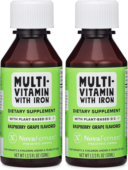 NovaFerrum MMM Multivitamin for Kids, Infants and Toddlers - 2 fl oz (50 mL)