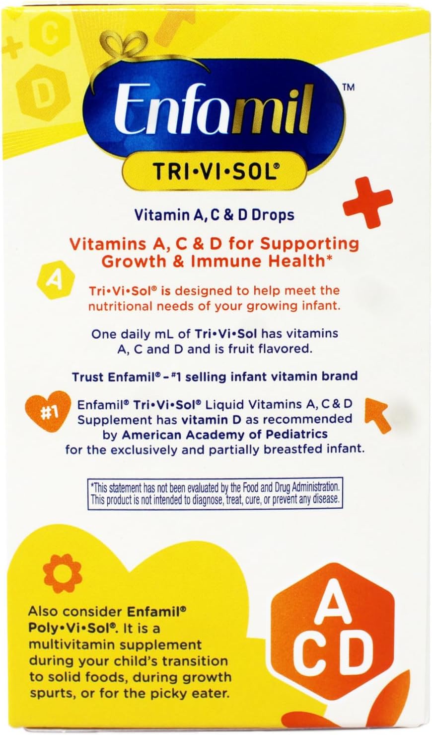 Enfamil Tri Vi Sol Infant Multivitamin Drops with Dropper, 50 mL - görsel 2