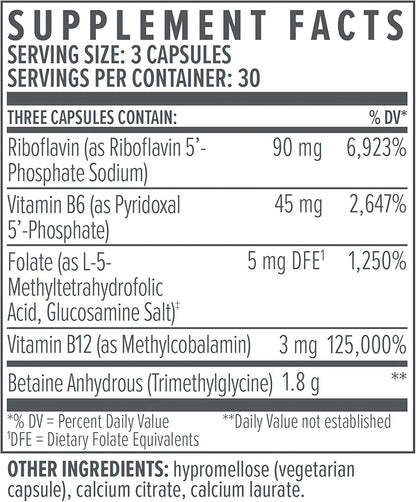 Biote Nutraceuticals - Methyl Factors+ - Circulation + Mood (90 Capsules)