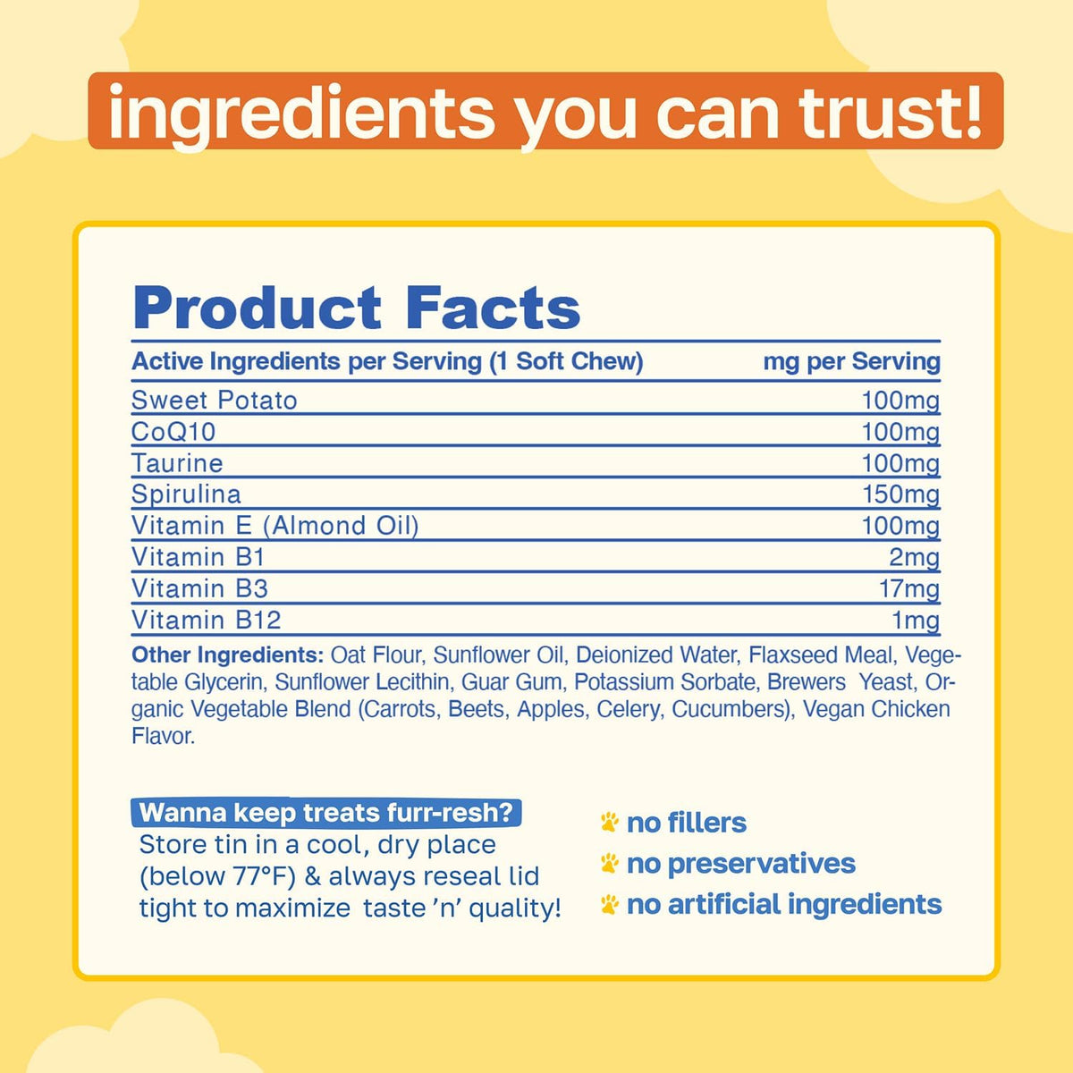 Happy Paws Cognitive Taurine Supplement for – CoQ10 (Coenzyme Q10): A potent antioxidant produced naturally in the – Image 8