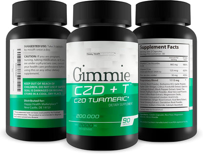 Gimmie CZD + T - Advanced Immune Support Supplement with Vitamin C, D, Zinc, Magnesium and Turmeric