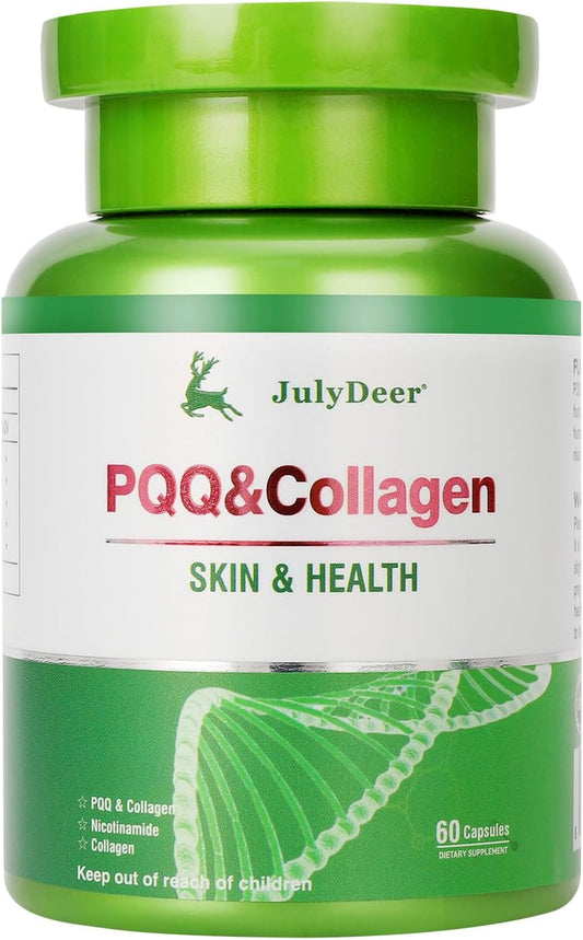 PQQ Supplement 20mg | (Pyrroloquinoline Quinone) Promotes Mitochondrial Biogenesis, with Collagen, Nicotinamide, – Image 1