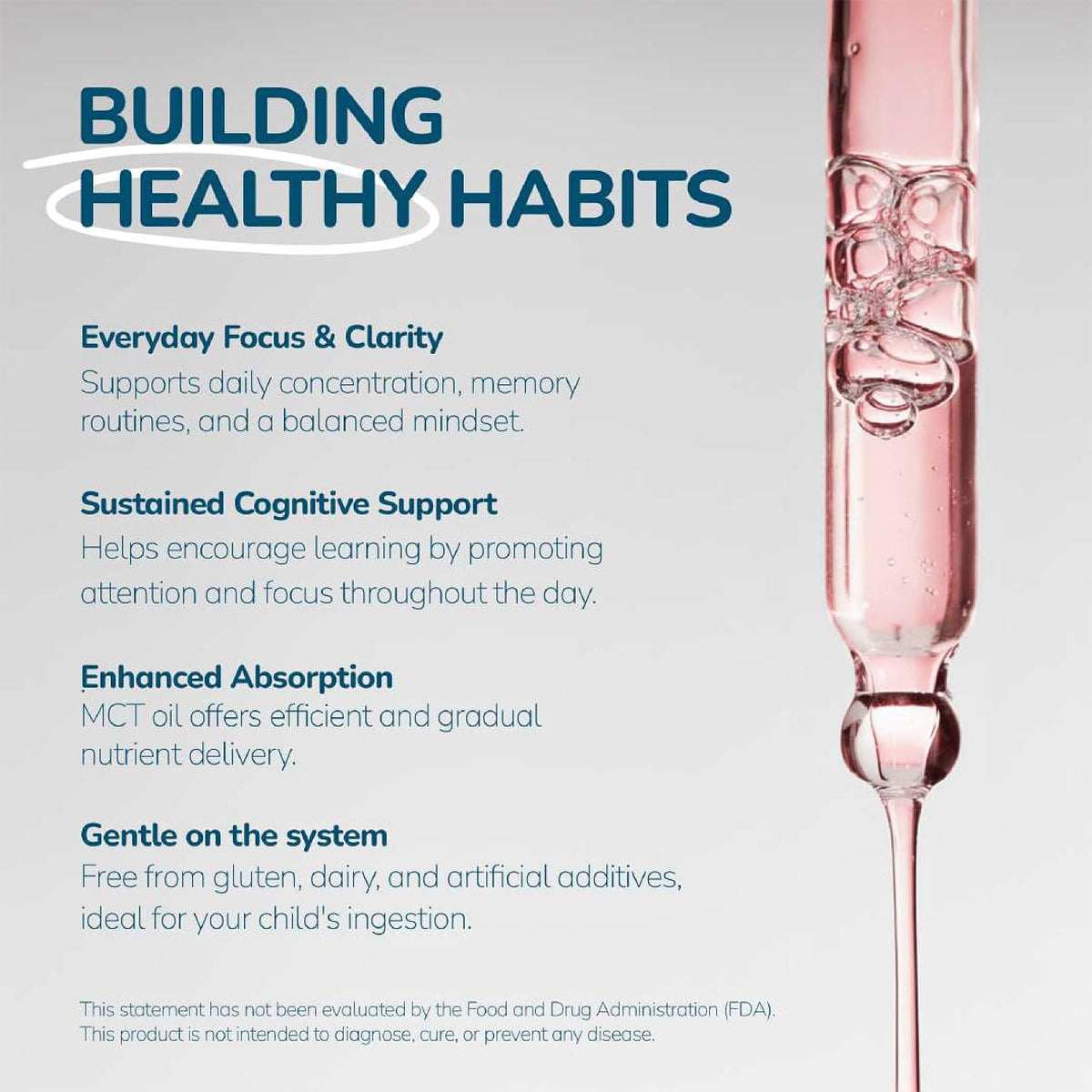 1Q Focus Liquid Brain Supplement for Kids | – Enhanced Absorption: Micellar Technology wraps nutrients in – Image 2