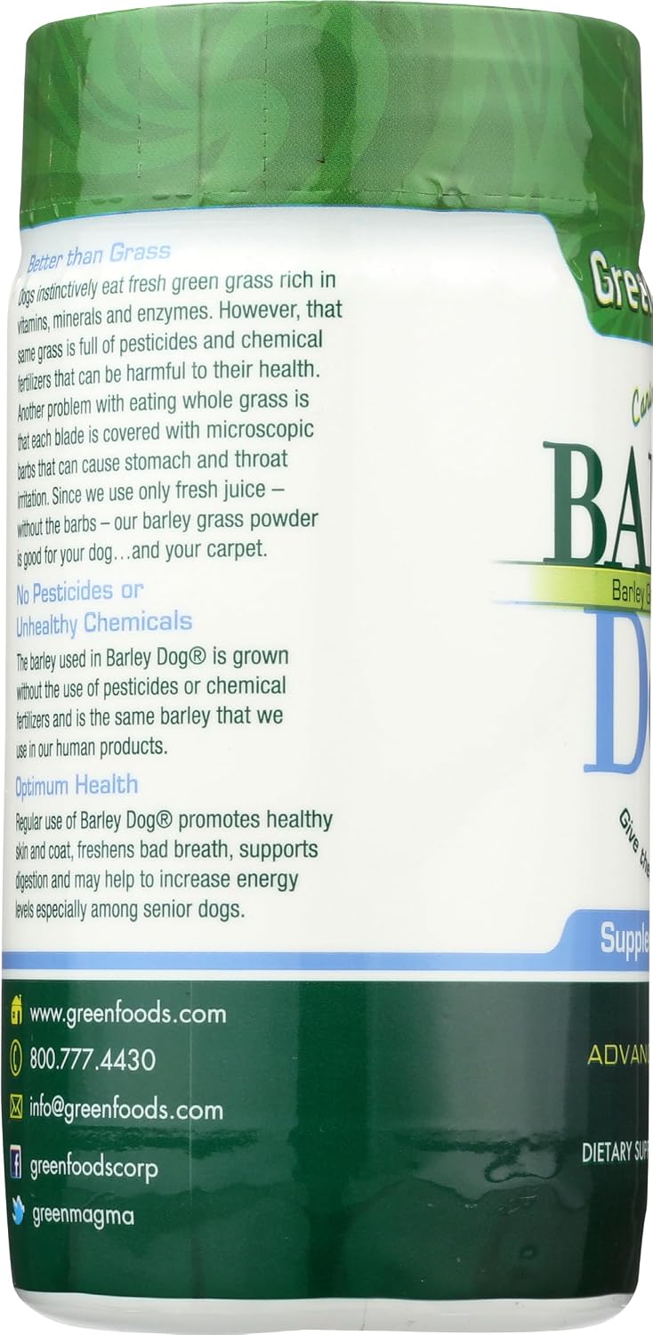 Green Foods Dog Barley Powder, 85g - görsel 6