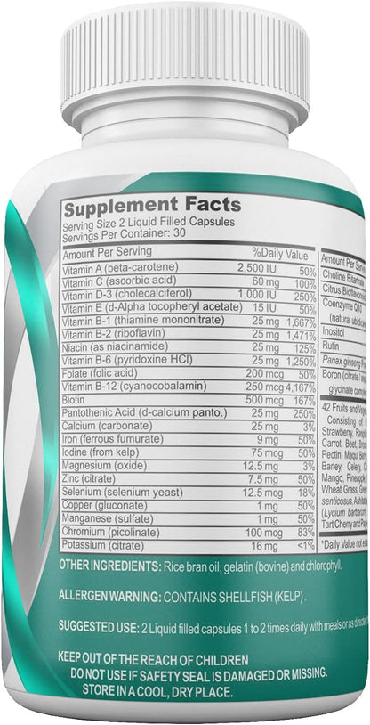 Gastric Bypass Vitamins with Iron and 42 – 42 Super Fruits & Vegetables: A unique blend of phytonutrients and – Image 4
