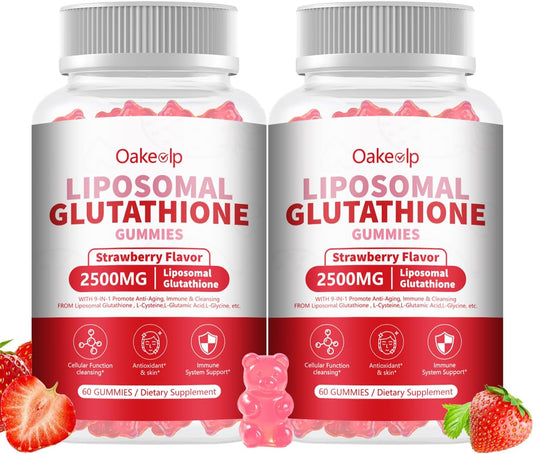 Extra Strength 2500mg Liposomal Glutathione – Antioxidant Protection: Glutathione neutralises free radicals, – Image 1
