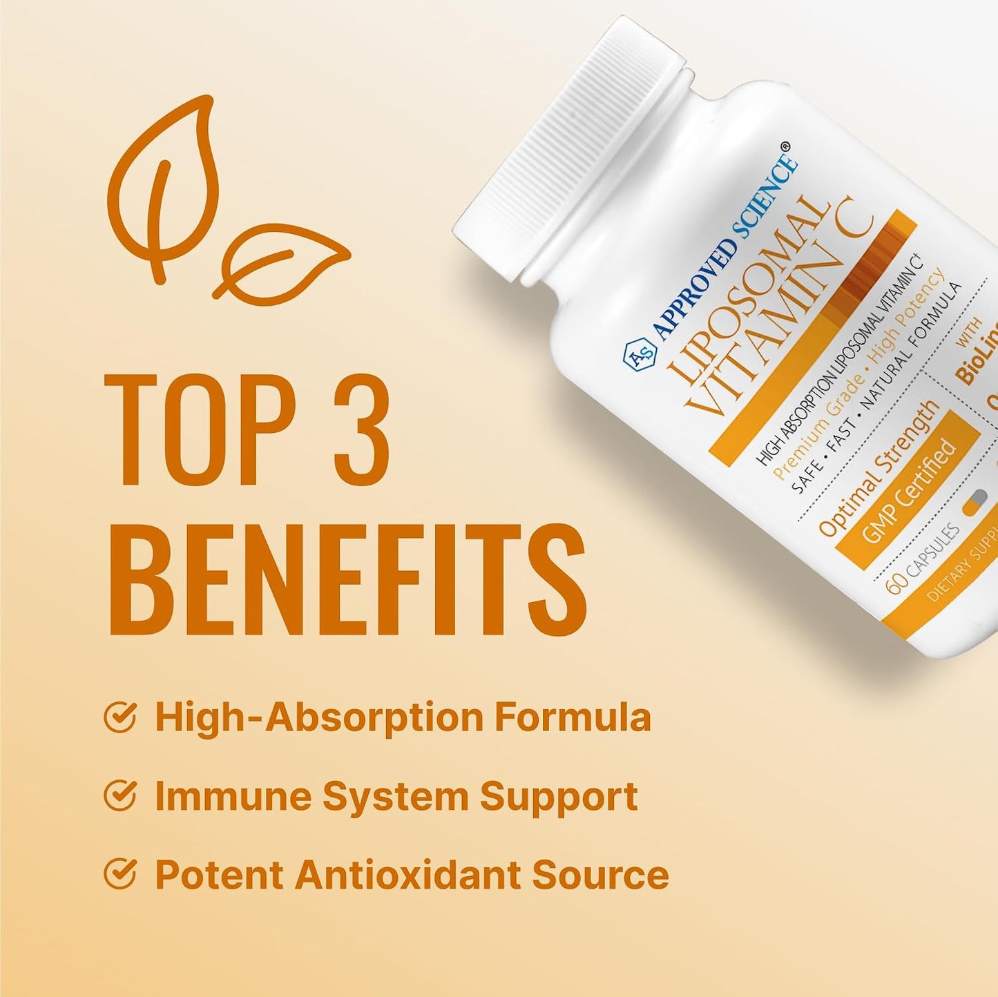 Approved Science Liposomal Vitamin C with Quercetin, 1100 mg, 360 Capsules - görsel 3