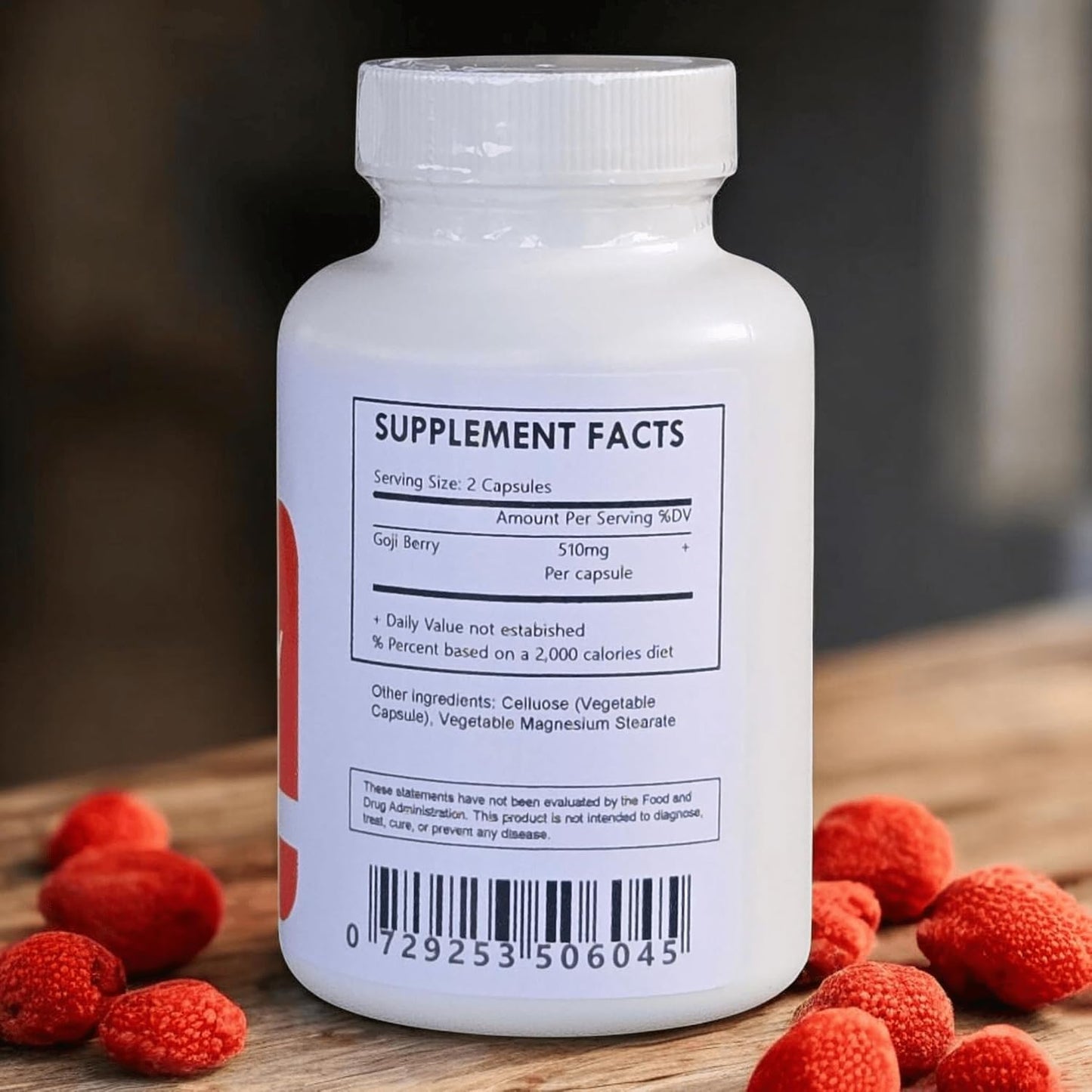 Goji Berry Capsules - Organic - 120 - görsel 2