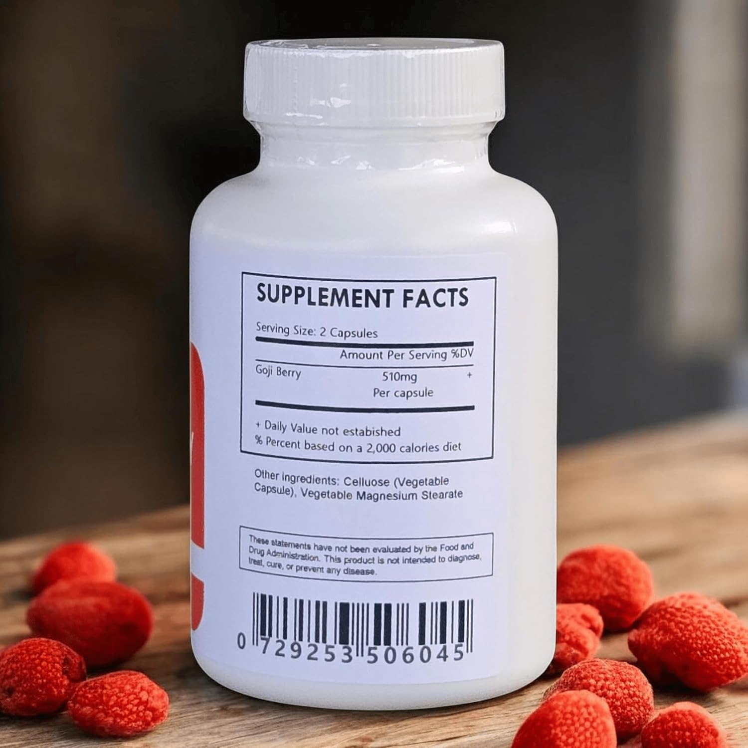 Goji Berry Capsules - Organic - 120 - görsel 2