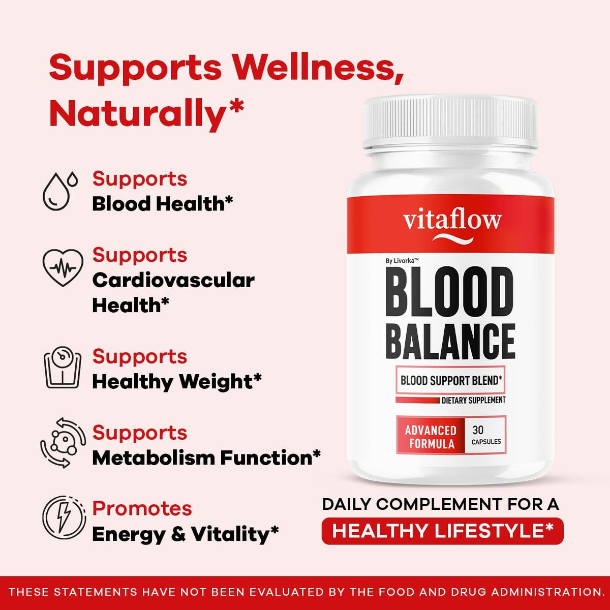 (3 Pack) VitaFlow Capsules - Official Balance Supplement Support, All Natural Advanced Formula, 90 Capsules – Image 3