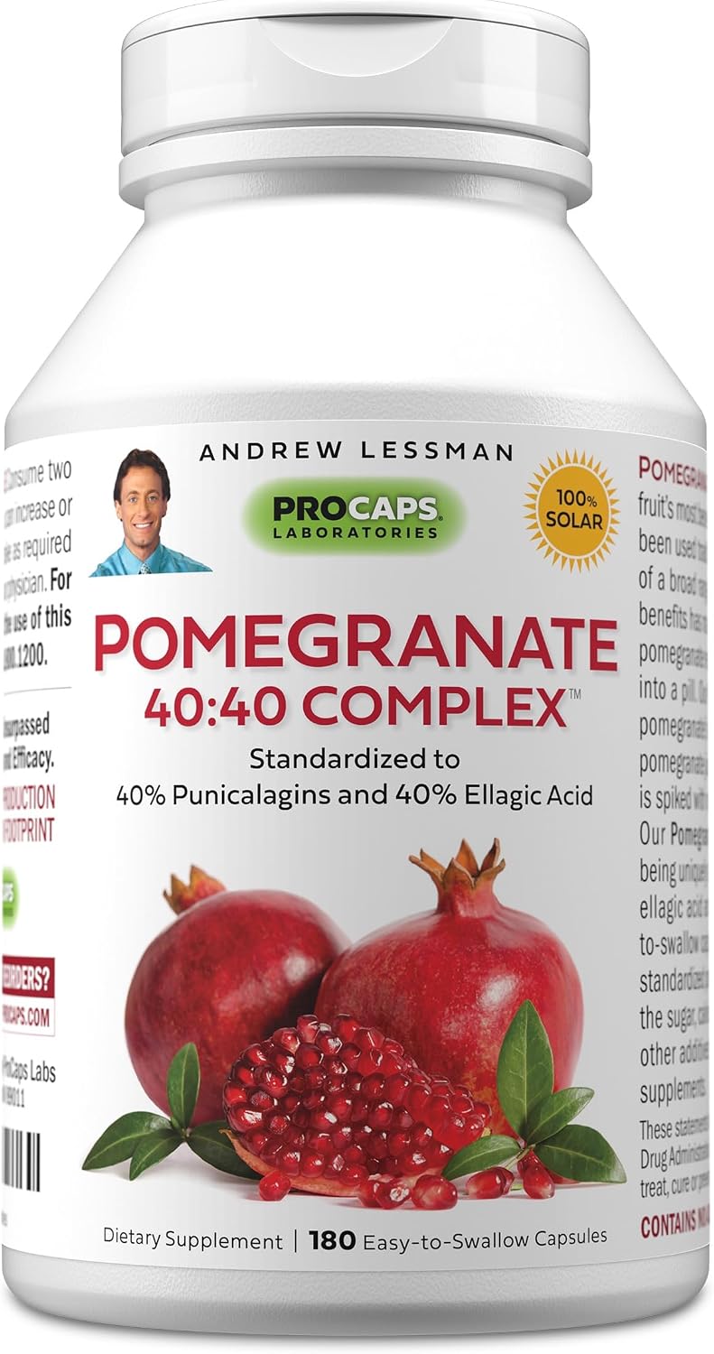 ANDREW LESSMAN Pomegranate 40-40 Complex - 180 Capsules - görsel 1