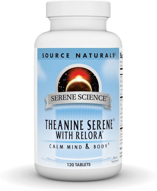 Source Naturals Theanine Serene with Relora – L-Theanine: This amino acid from green tea boosts alpha brain waves – Image 1