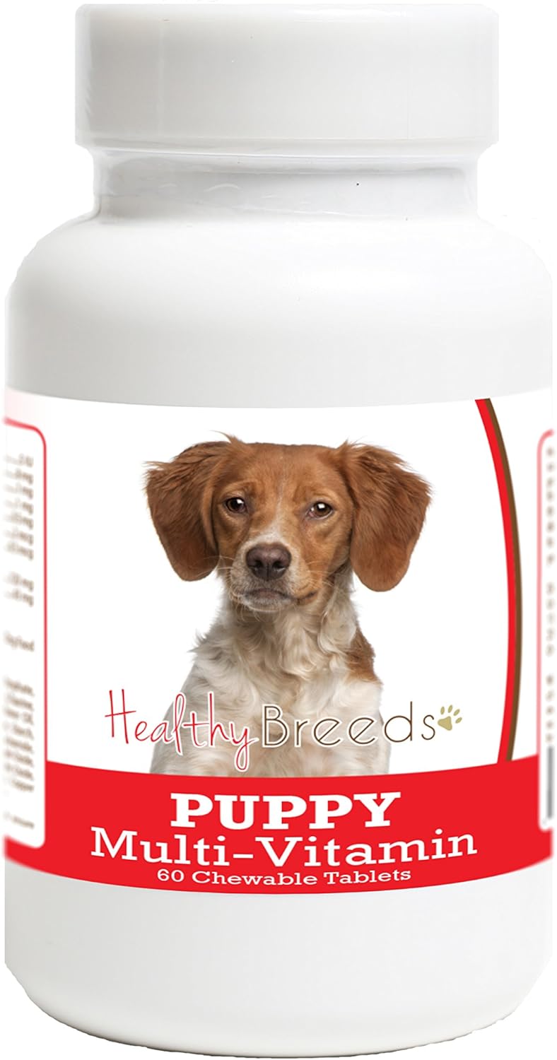 Healthy Breeds Brittany Puppy Dog Multivitamin Tablet 60 Count - görsel 1