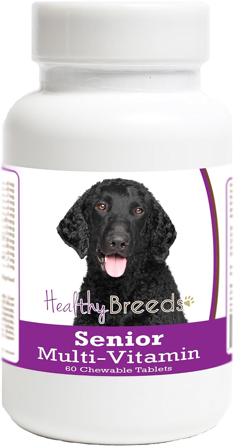 Healthy Breeds Curly-Coated Retriever Senior Dog Multivitamin Tablets 60 Count - görsel 1