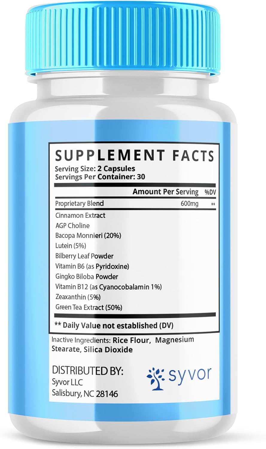 (5 Pack) Memo Defender Capsules – Advanced Brain Support Supplement with Natural Ingredients – 300 Capsules - görsel 2