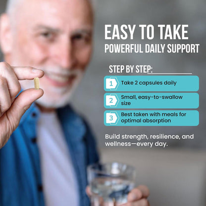 Wound Care Plus Men's Multivitamin – – Vitamin A (as beta-carotene) – Supports vision and immune function. – Image 6
