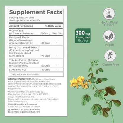 Promensil Libido & Energy - Libido Booster for Women's with Fenugreek, Horny Goat Weed & Vitamins for Menopause Support – Image 3