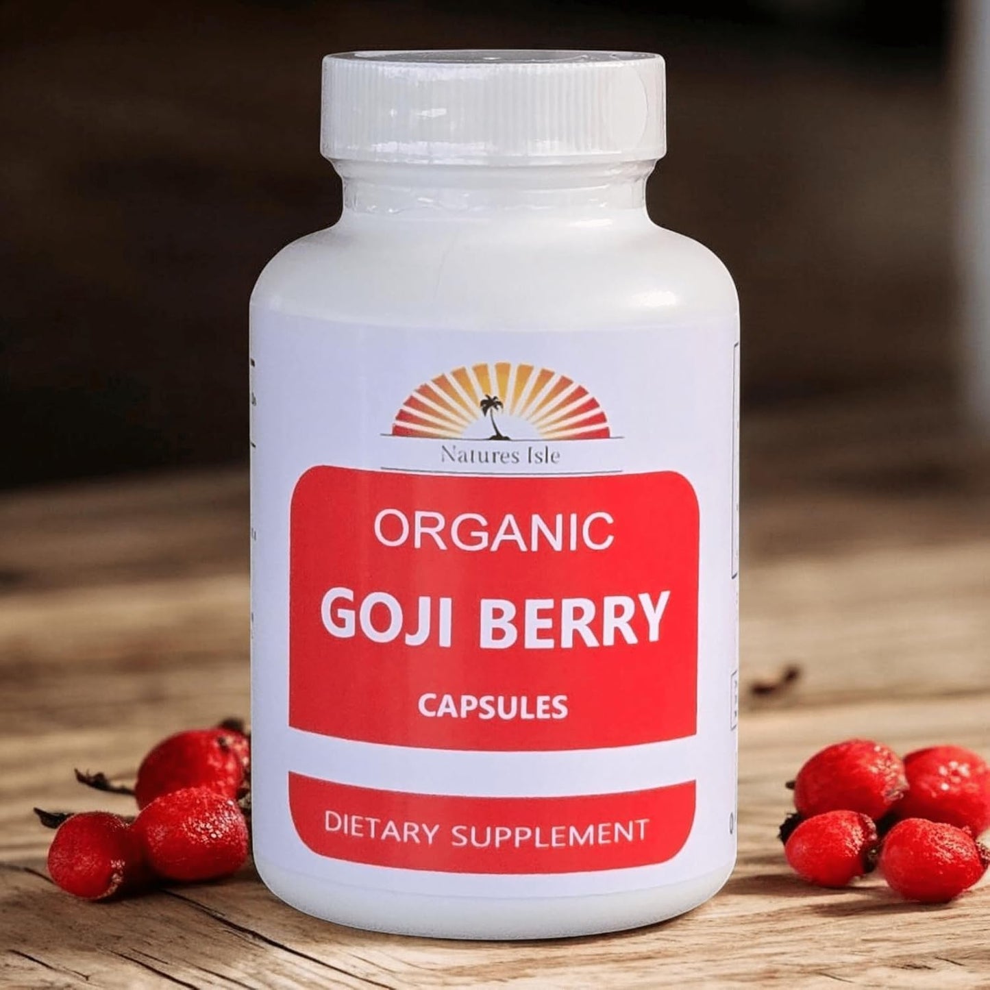 Goji Berry Capsules - Organic - 120 - görsel 1