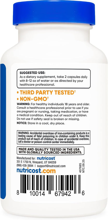 Nutricost Multivitamin with Probiotics 120 Vegetarian Capsules (3 Bottles)