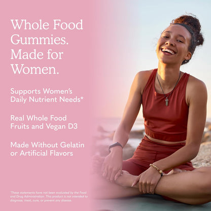 Garden of Life Organics Women's Gummies Vitamins – Multivitamin for Women with Methyl B12, C & D3, Certified Organic, Non-GM, Vegan, Berry Flavour, 120 Gummies