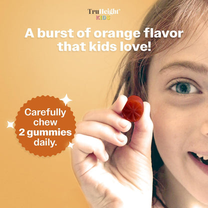 TruHeight Kids Brain Growth Gummies – Orange – Focus and memory: These nutrients help maintain mental clarity and – Image 5