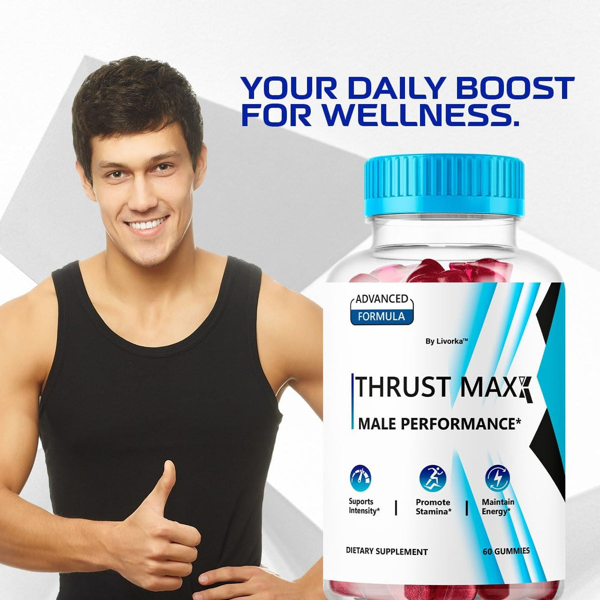 Thrust Maxx Gummies for Men – Performance and Energy Support (3 Pack, 180 Gummies) – Image 5