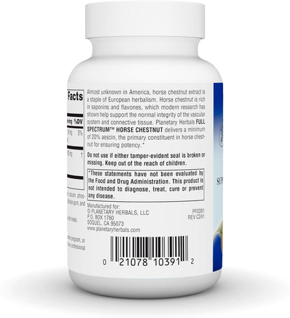 Planetary Herbals Full Spectrum Horse Chestnut, 500 mg - 120 Tablets