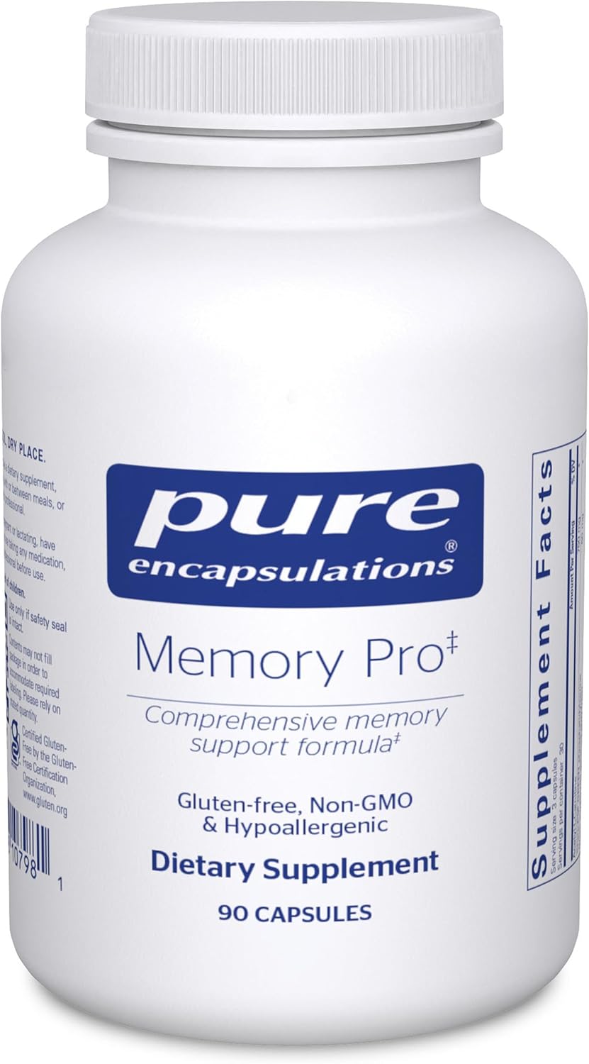 Pure Encapsulations Memory Pro – Comprehensive Memory Support Formula (90 Capsules) - görsel 1