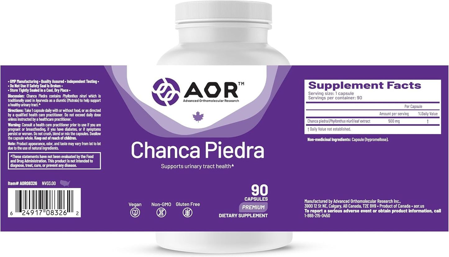 AOR Chanca Piedra 500 mg - 90 Vegan Capsules - görsel 9