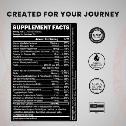 Journey Bariatric Multivitamin with – Immune function: Vitamins C, D, and zinc support normal immune system – Image 3