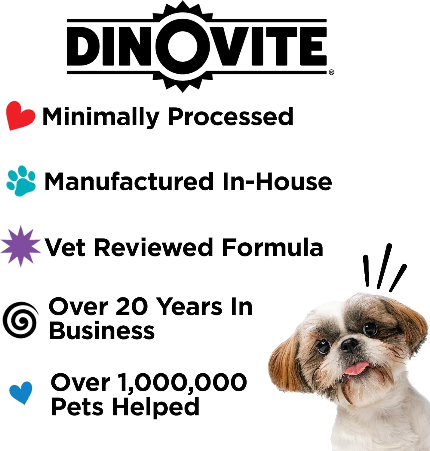 Dinovite Probiotics for Dogs, Probiotic Powder Food Topper for Large Dogs (over 20 kg), Daily Digestive Health & Skin Support with Omega-3s, 30 Servings - görsel 9