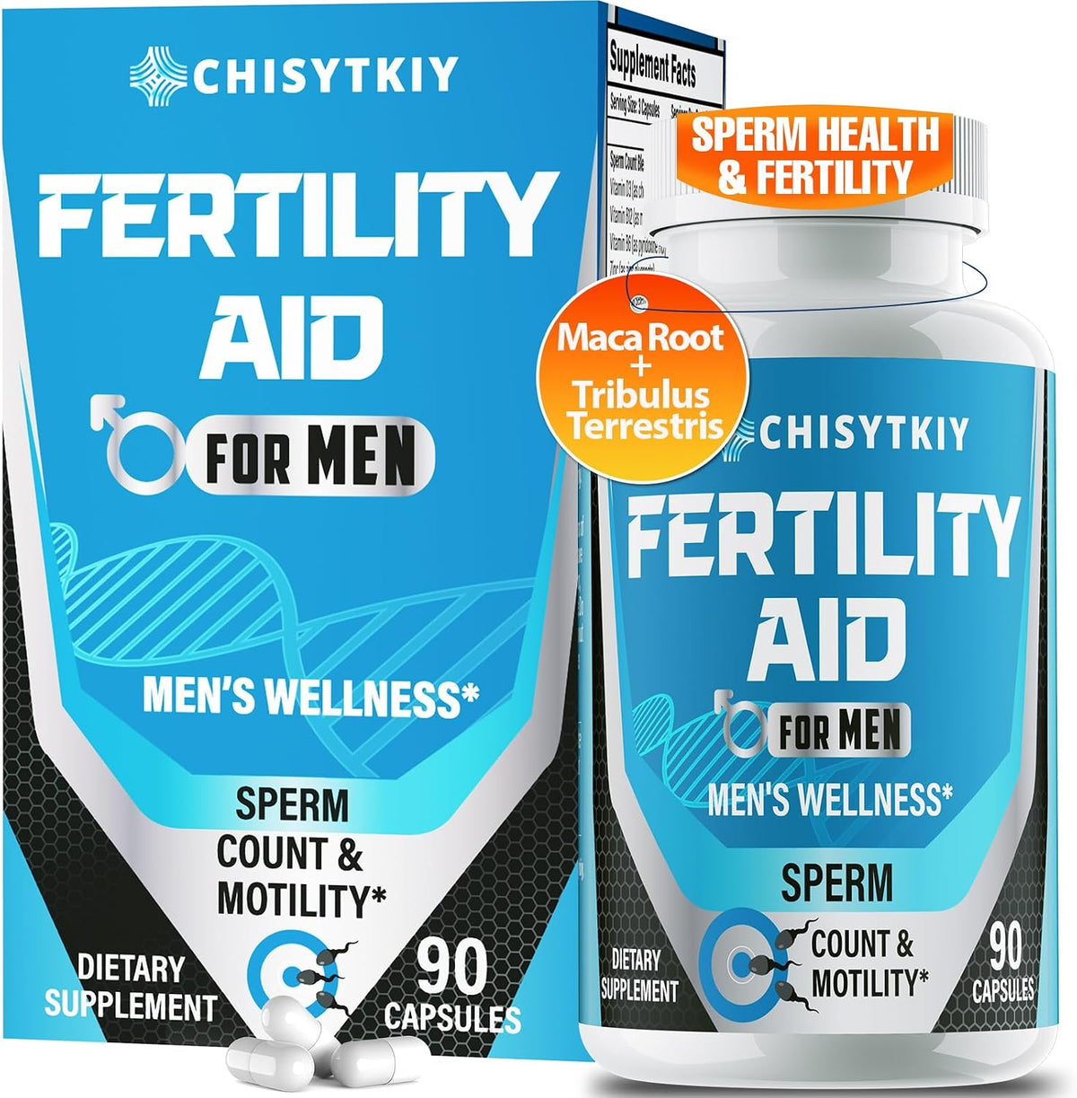 Male Fertility Supplements – Advanced – Maca Root : Traditionally used to support libido and stamina, Maca may – Image 1