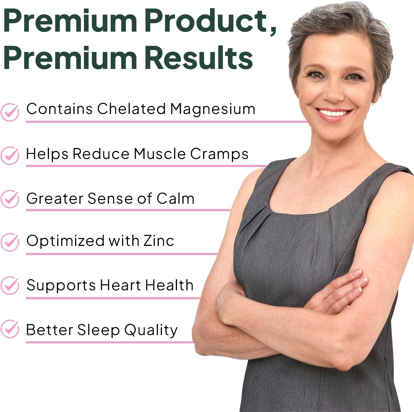 Organics Ocean Pure Magnesium Glycinate with Zinc – Chelated Magnesium for Sleep and Muscle Support – 6 Bottles - görsel 4
