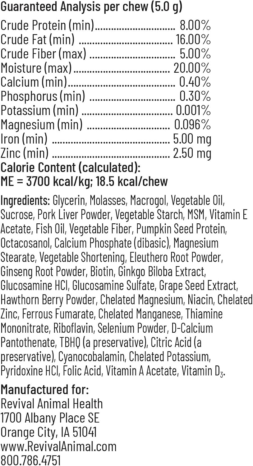 Breeder's Edge Oxy Stud Male Supplement Multivitamin - Soft Chews for Dogs & Cats (60 Chews) - görsel 8