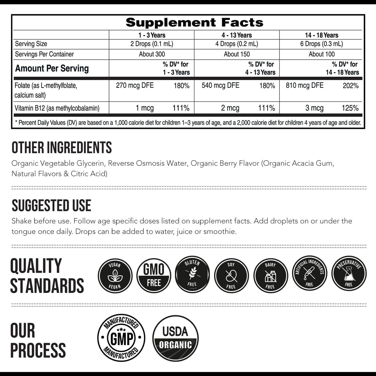 Organic Kids L-Methylfolate + Methyl B12 – Energy and metabolism —B vitamins help convert food into cellular – Image 7