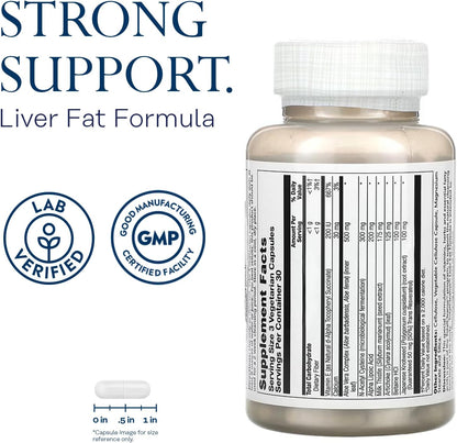SOLARAY Total Cleanse Liver Fat Formula, Veg Caps, 90 Capsules
