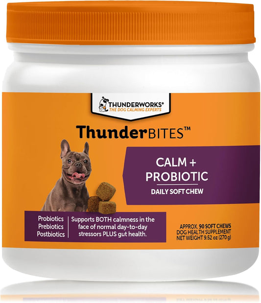 ThunderBites Calm + Probiotics for Dogs – Promote regular digestion – Helps maintain normal stool consistency and – Image 1